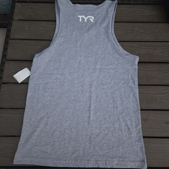 TYR Unisex USA Water Polo Tank, Heather Gray, S New - Picture 2 of 3